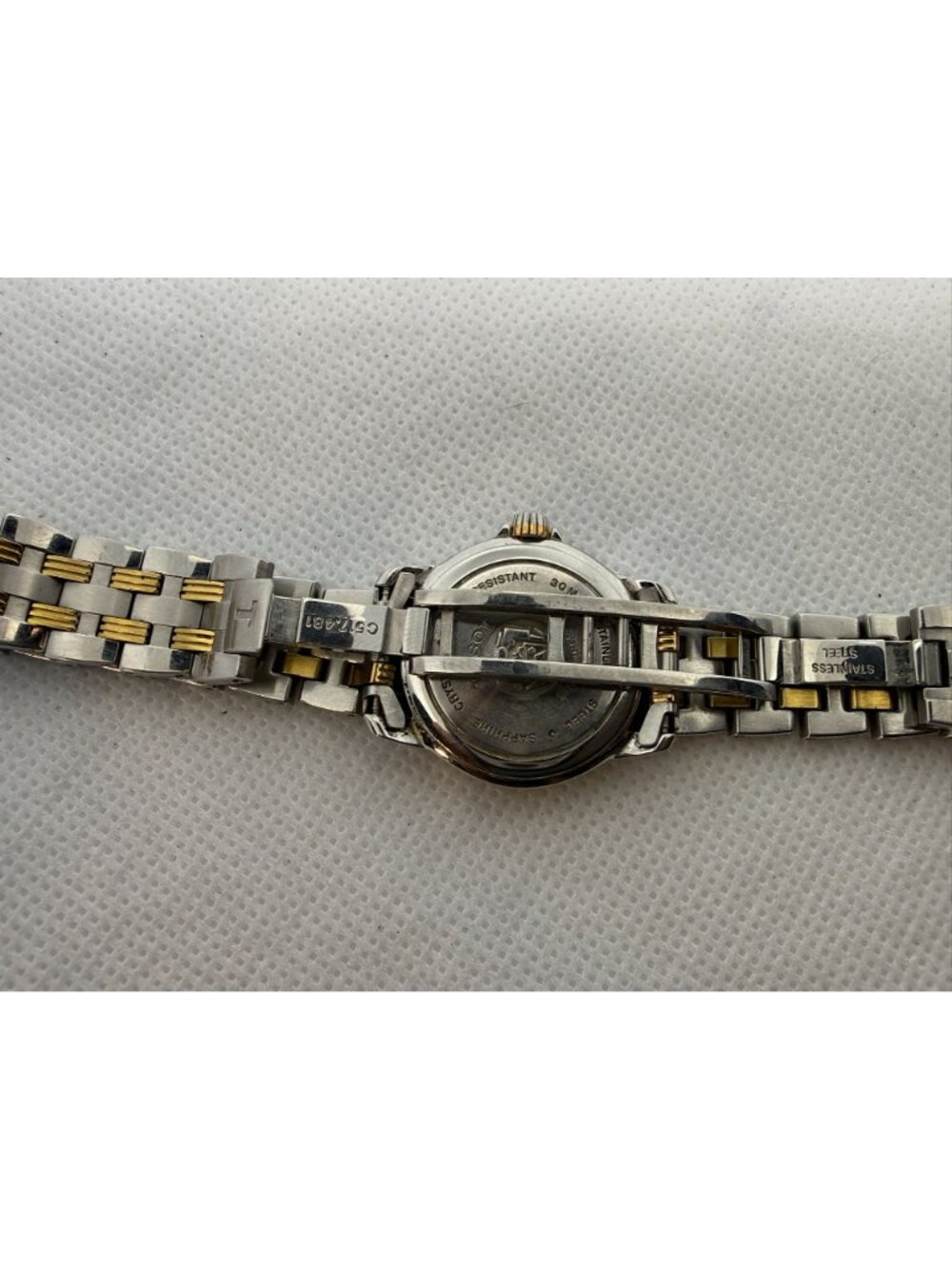Tissot Ballade C417/517 Two‑Tone Stainless Steel White Dial Women Quartz Watch - Picture 12 of 12